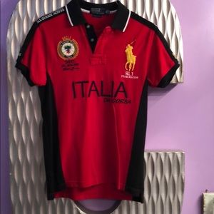 Polo by Ralph Lauren ITALY ITALIA RACING Rugby RED